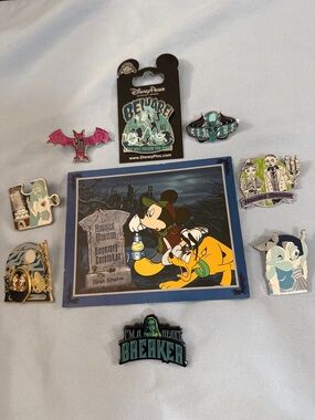 Disney Haunted Mansion Trading Pins - Lot of 8